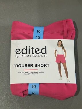Edited by Remi Bader High-Waist Pink Trouser Shorts